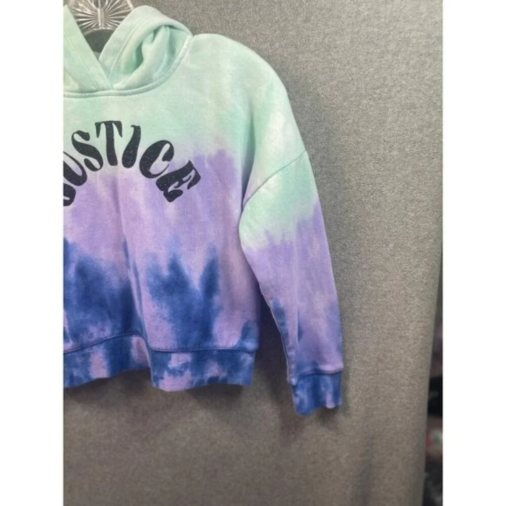 Justice Girls Tie Dye‎ Hoodie Sweatshirt Pullover Colorful Youth